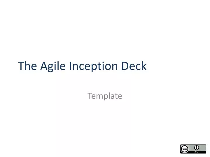 the agile inception deck