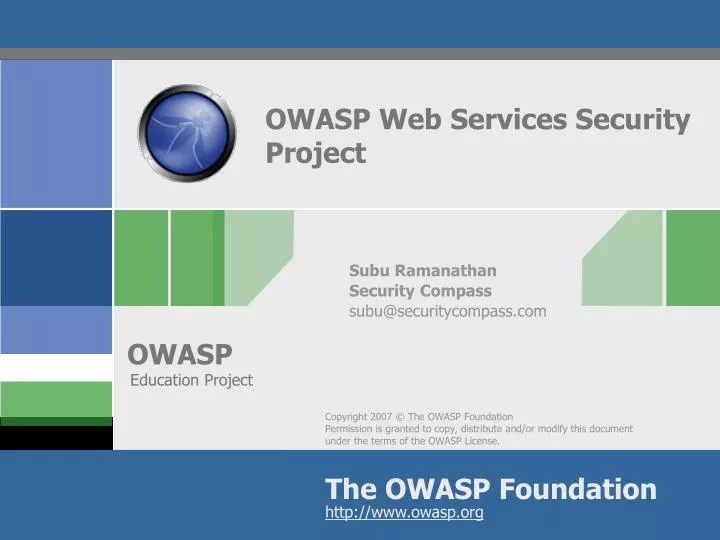 owasp web services security project