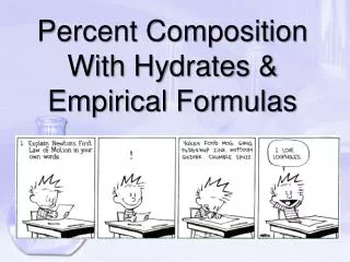 Percent Composition With Hydrates &amp; Empirical Formulas
