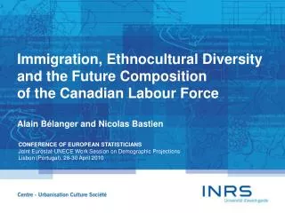 Immigration, Ethnocultural Diversity and the Future Composition of the Canadian Labour Force