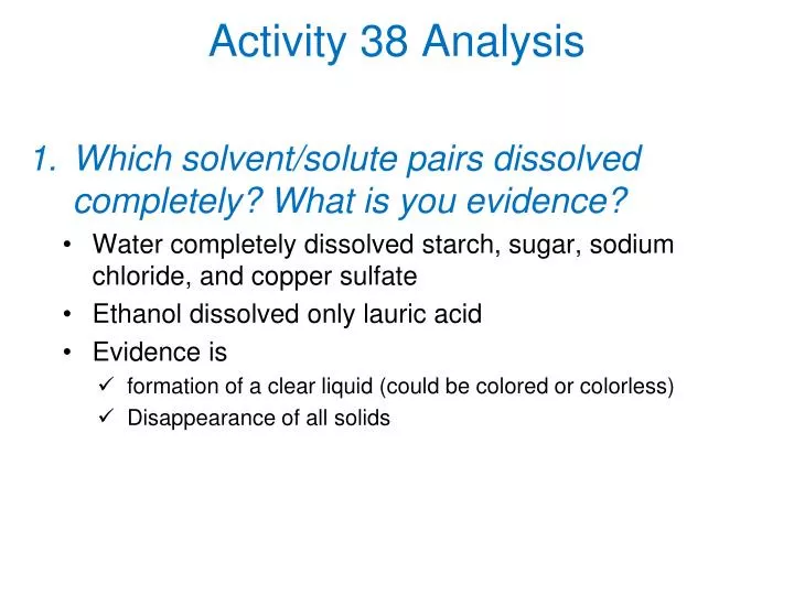 activity 38 analysis