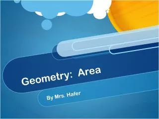 Geometry: Area