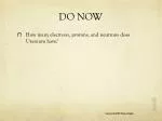DO NOW - slide 1