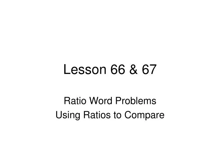 lesson 66 67