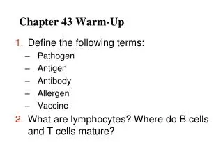 chapter 43 warm up
