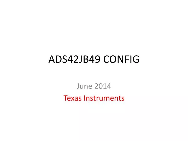 ads42jb49 config