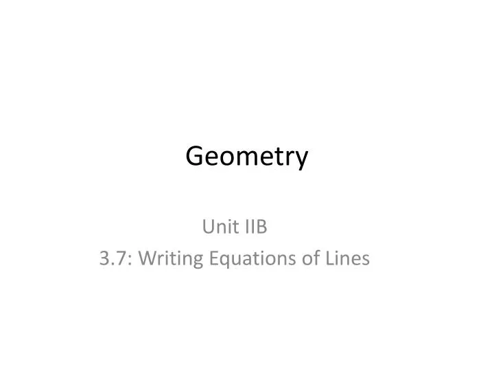 geometry