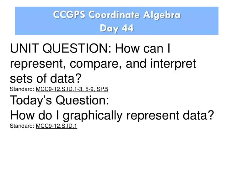 ccgps coordinate algebra day 44