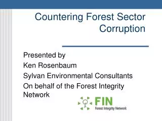 Countering Forest Sector Corruption