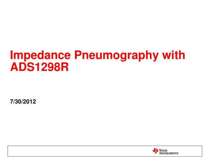 impedance pneumography with ads1298r
