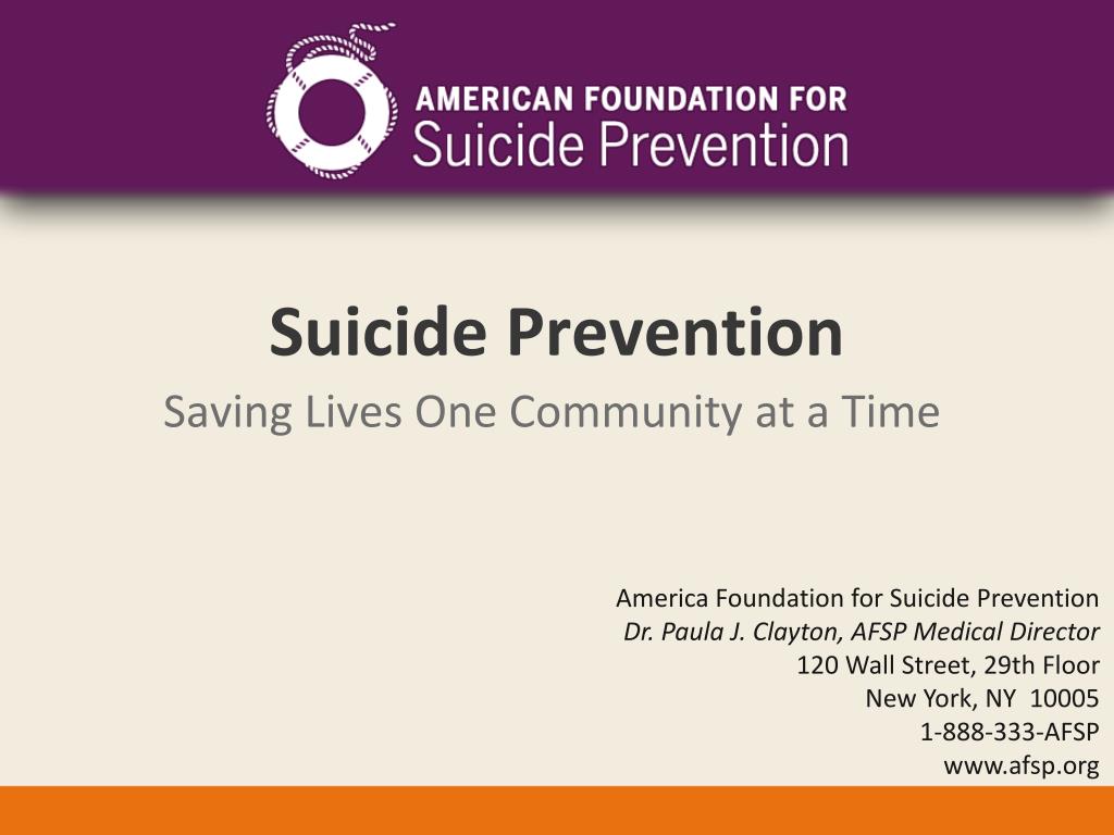 PPT - Suicide Prevention PowerPoint Presentation, free download - ID ...