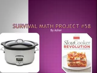 Survival Math P roject #58
