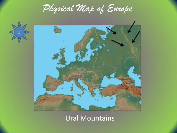 physical map of europe