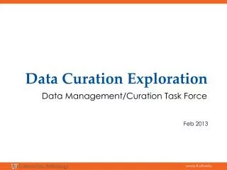 Data Curation Exploration