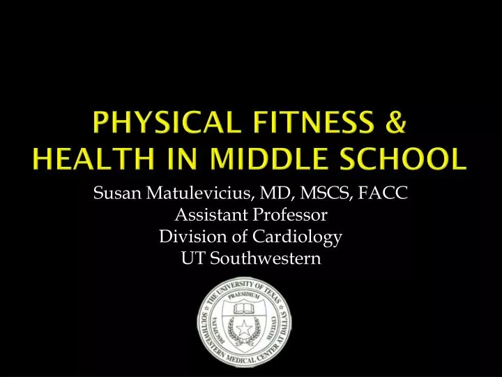 physical fitness health in middle school