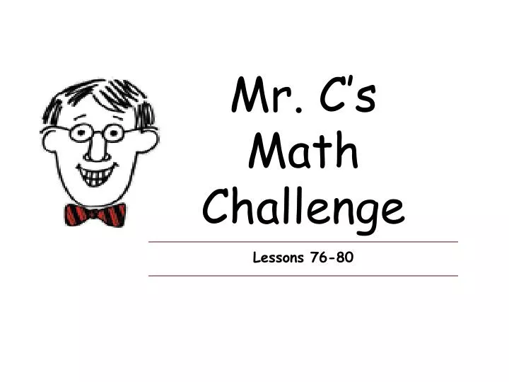 mr c s math challenge