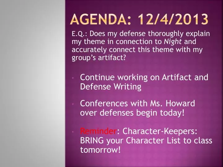 agenda 12 4 2013