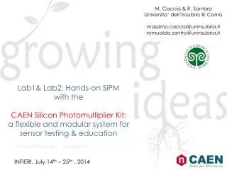 Lab1&amp; Lab2: Hands-on SiPM with the CAEN Silicon Photomultiplier Kit: