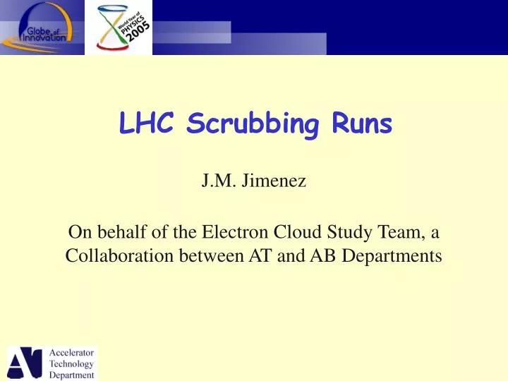 lhc scrubbing runs