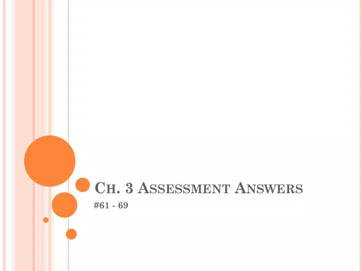 ch 3 assessment answers