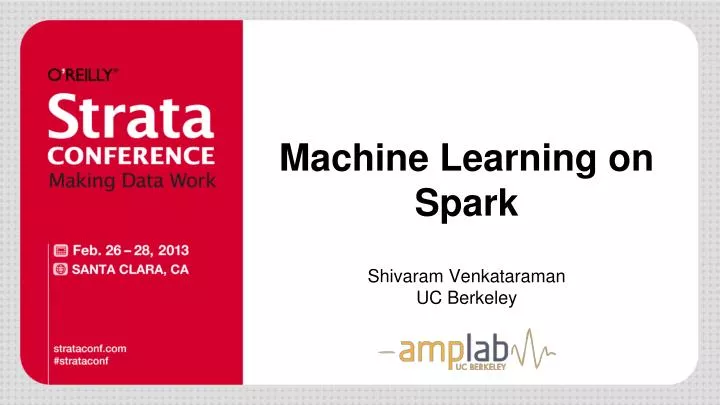 machine learning on spark
