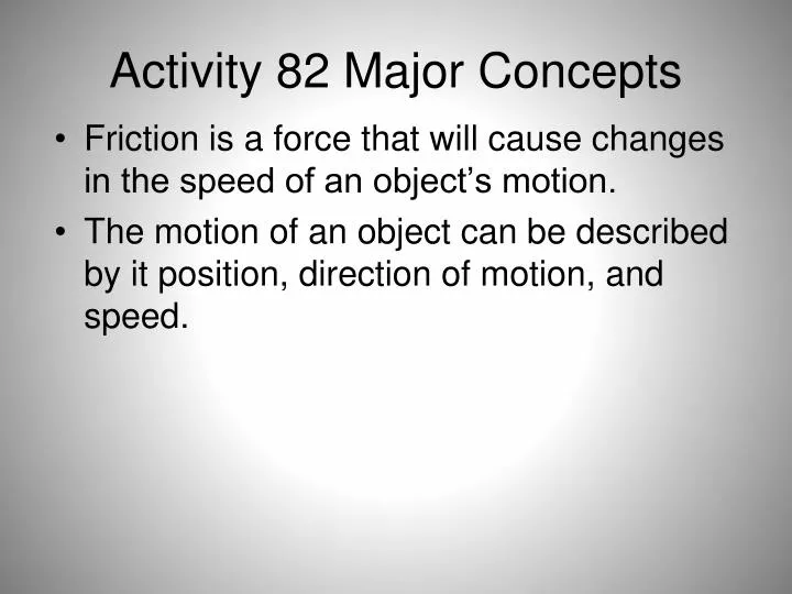 activity 82 major concepts