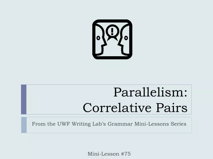 parallelism correlative pairs