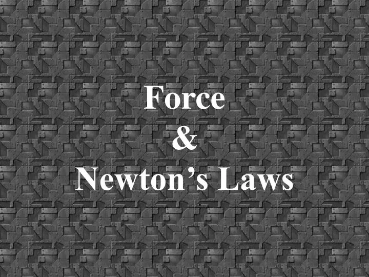 force newton s laws