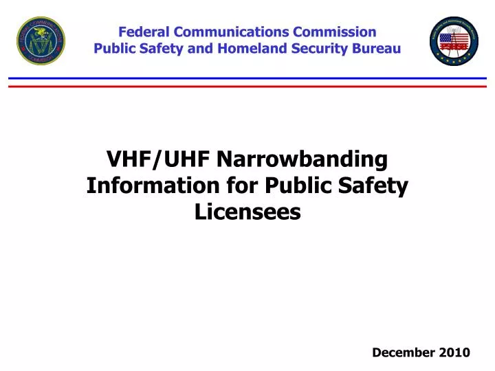 vhf uhf narrowbanding information for public safety licensees