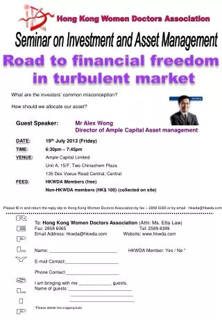 Road to financial freedom in turbulent market