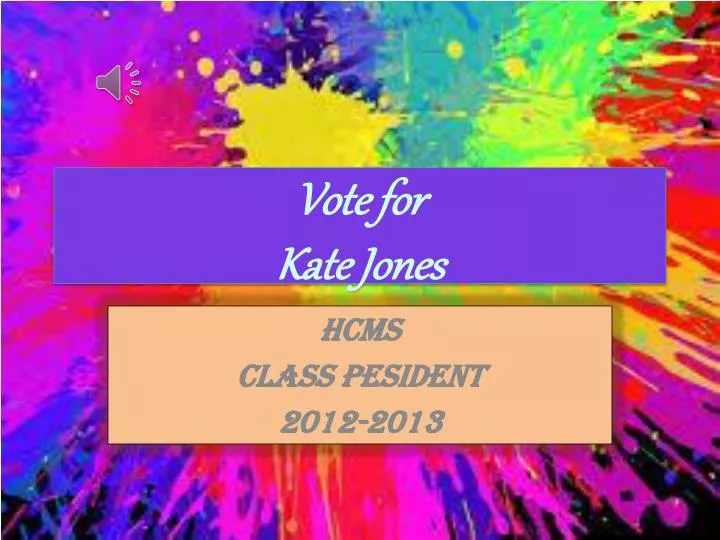 vote for kate jones