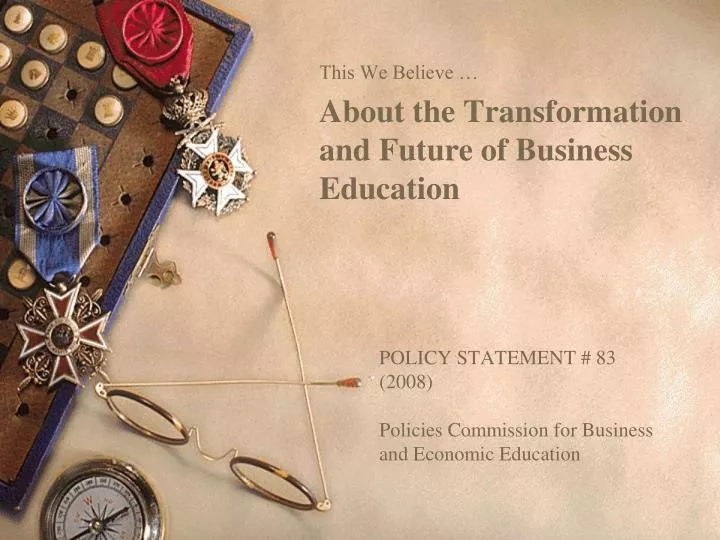 policy statement 83 2008 policies commission for business and economic education