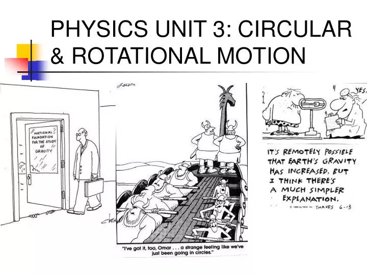 physics unit 3 circular rotational motion