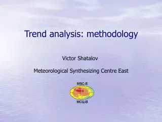 Trend analysis: methodology