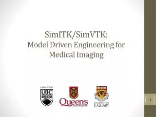SimITK / SimVTK : Model Driven Engineering for Medical Imaging