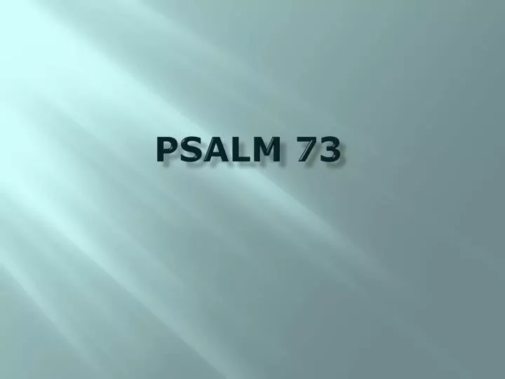 psalm 73