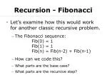 Recursion - Fibonacci - slide 1