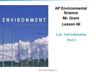 AP Environmental Science Mr. Grant Lesson 66