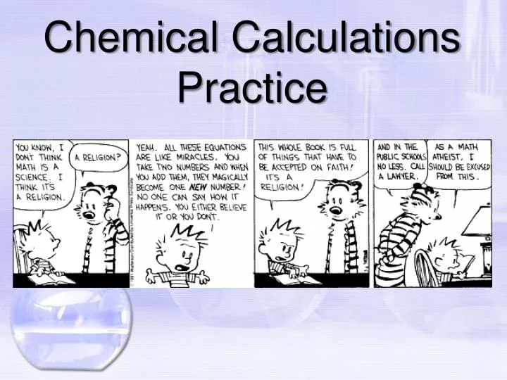 chemical calculations practice