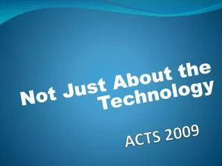 ACTS 2009