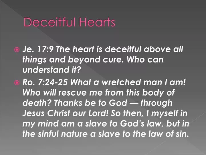deceitful hearts