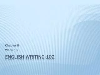 English Writing 102