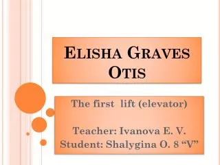 Elisha Graves Otis
