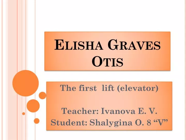 elisha graves otis