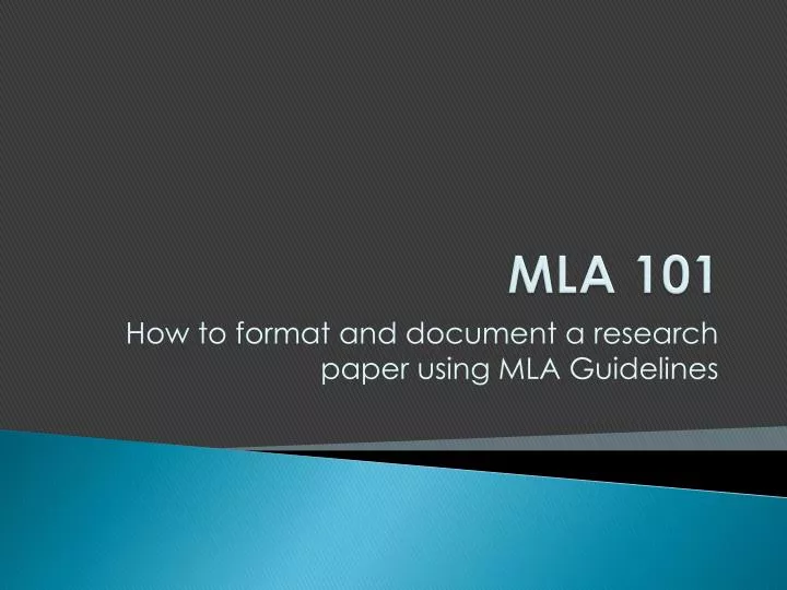 mla 101