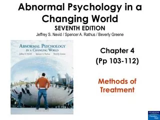 Chapter 4 (Pp 103-112) Methods of Treatment