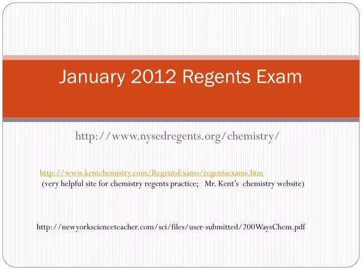 january 2012 regents exam