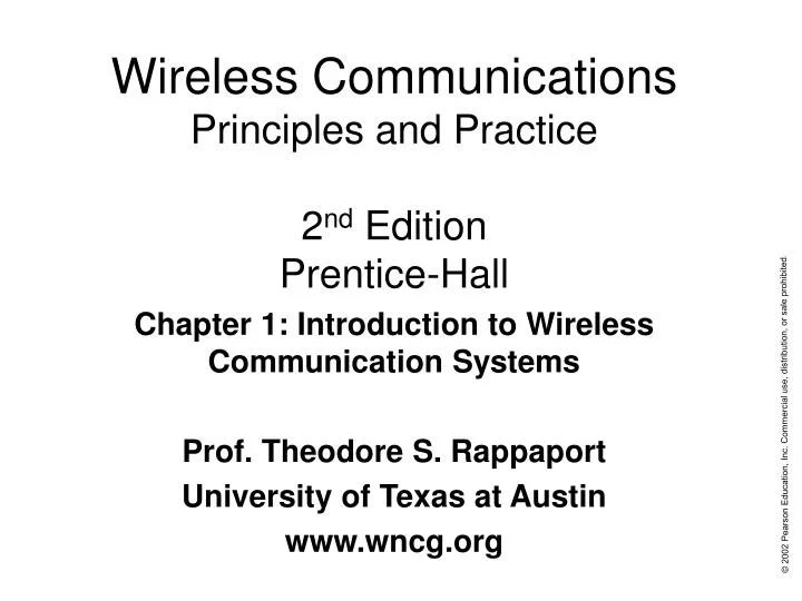 wireless communications principles and practice 2 nd edition prentice hall