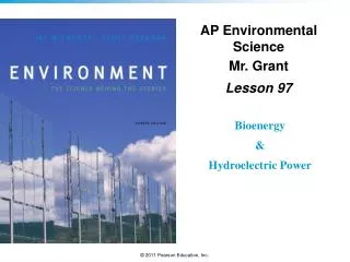 AP Environmental Science Mr. Grant Lesson 97