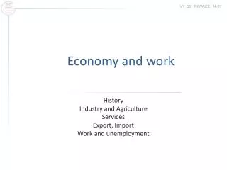 Economy and work